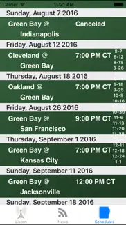 green bay football - radio, scores & schedule alternatives 4