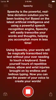 voice dictation - speechy alternatives 1