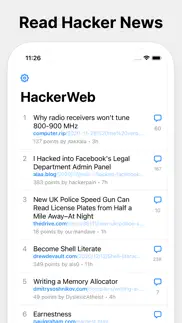 hackerweb - hacker news client alternatives 1