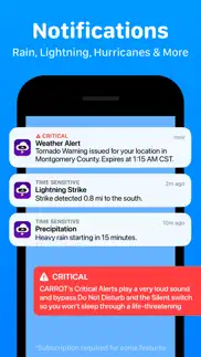 carrot weather: alerts & radar alternatives 5