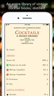 martin’s index of cocktails alternatives 1