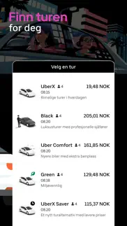 uber - be om skyss alternativer 2