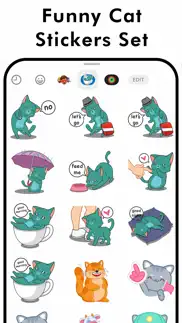 funny cat stickers set alternatives 2