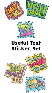useful text stickers set alternatives 1