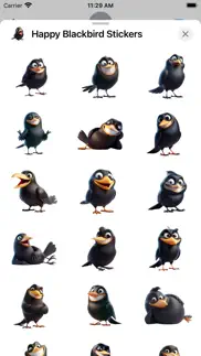 happy blackbird stickers alternatives 1